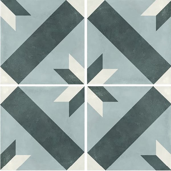 Πλακάκι Epoque Marmetta Flora Cenere 20x20 cm